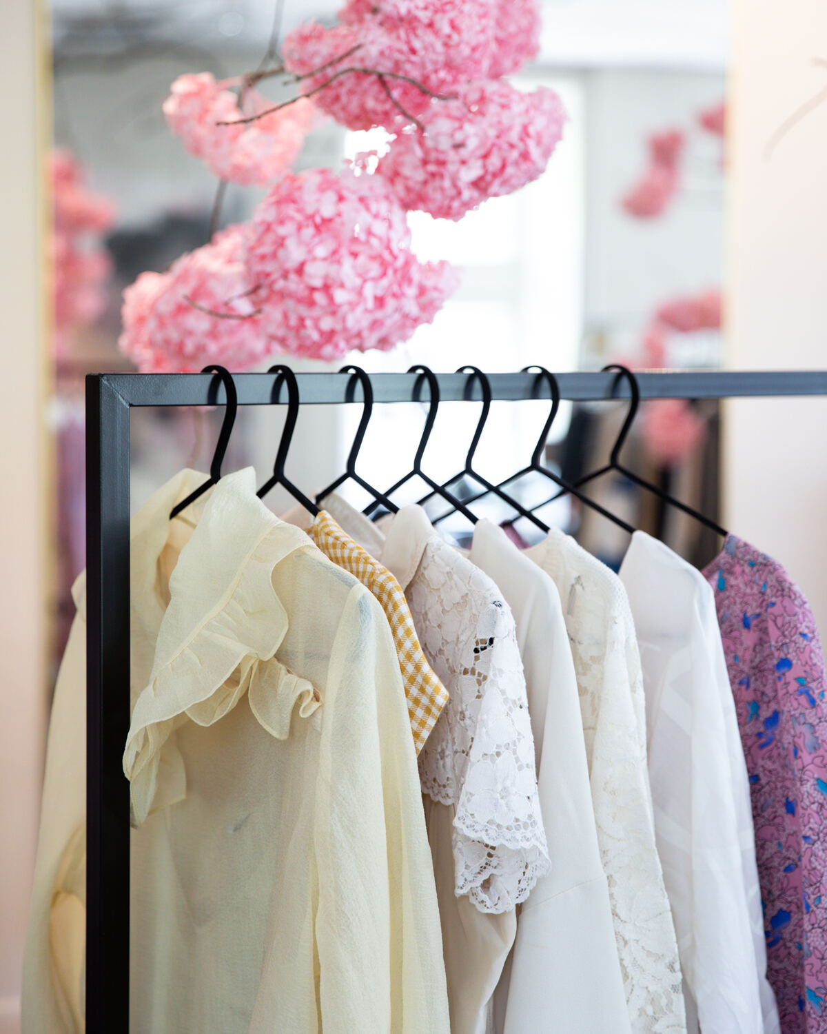 Second-hand clothing at Relove in Helsinki.