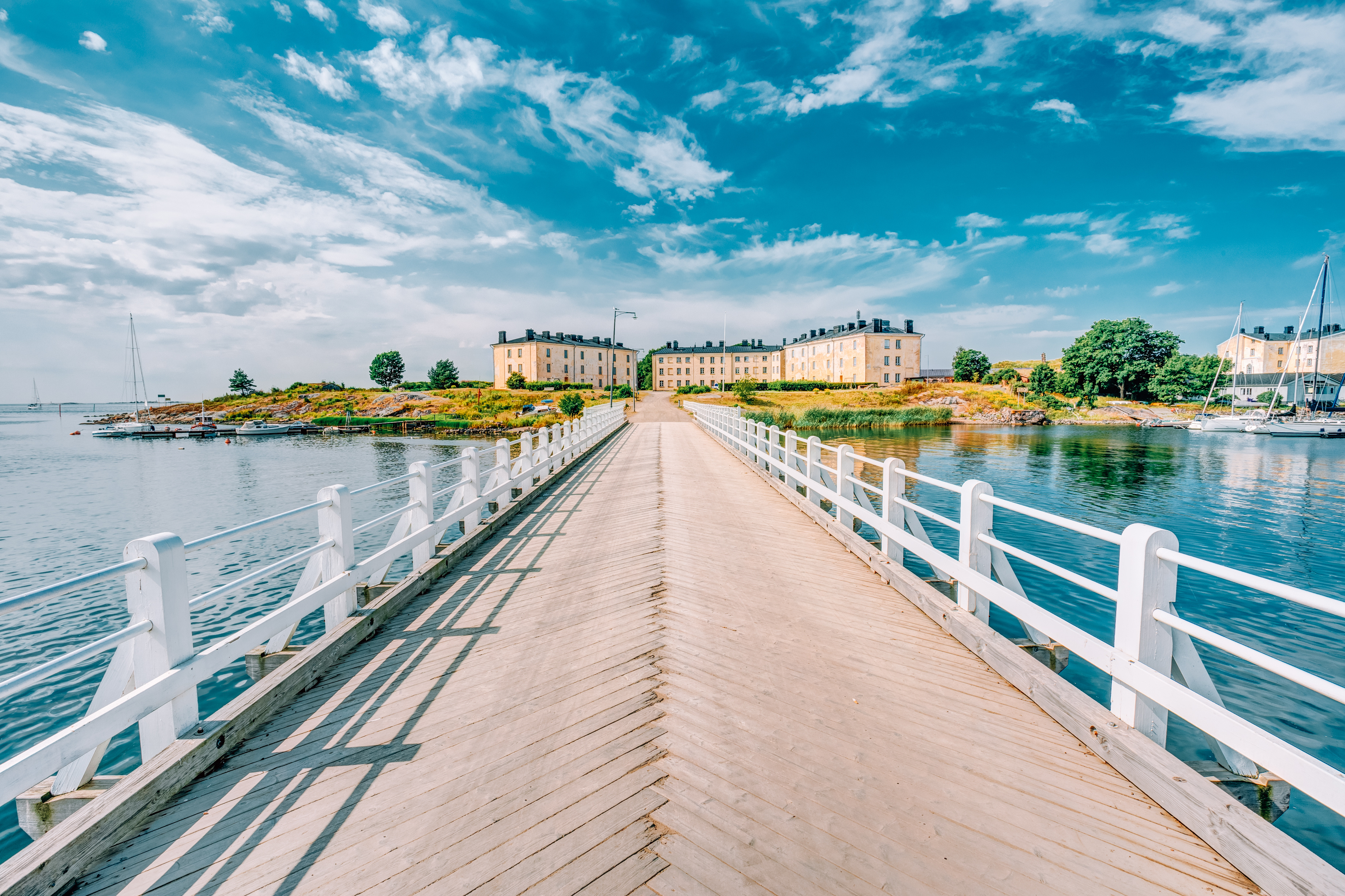 A bridge leading to the Suomenlinna fortress